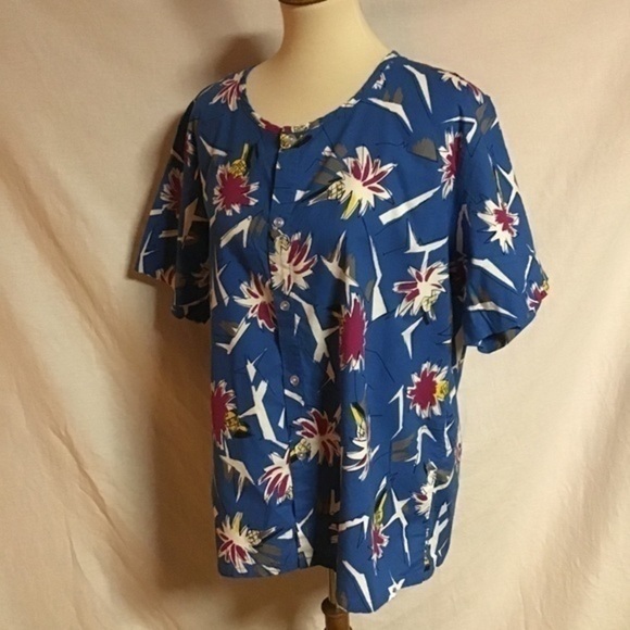 Vintage 80s bright surfer tunic - Picture 8 of 12